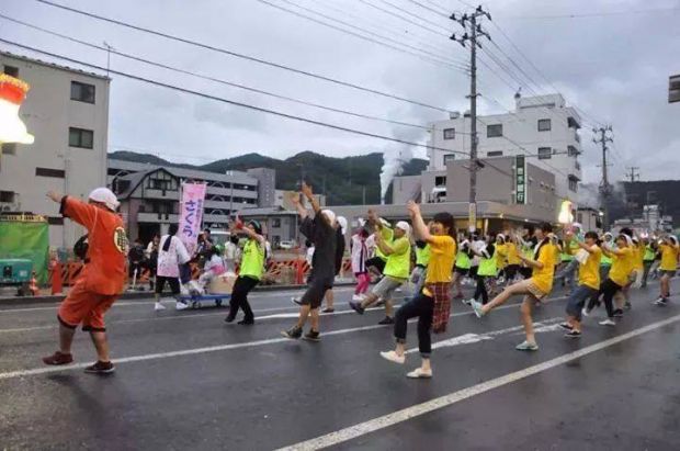 釜石よいさ 本番の様子