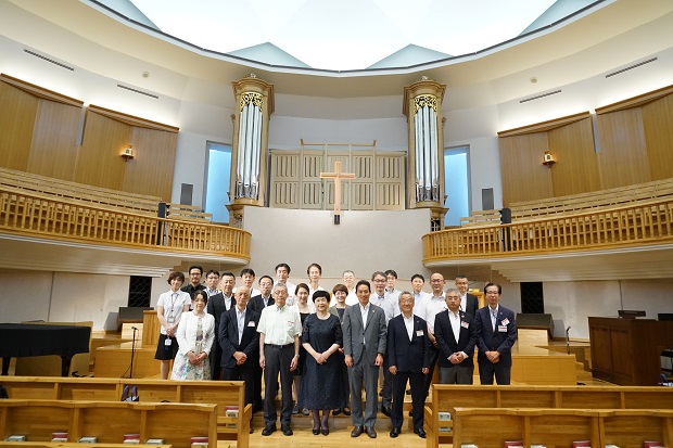 学校法人聖学院120周年事業として建造中である、大学チャペルのパイプオルガンを見学しました。（2023年10月完成予定）