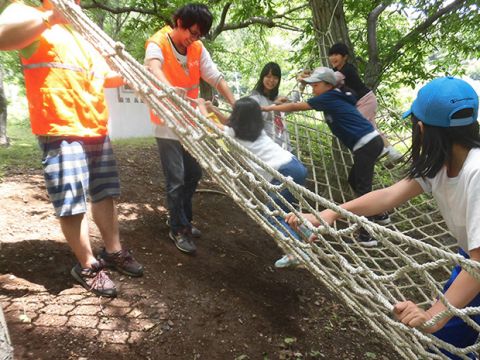 学生ボランティアの様子