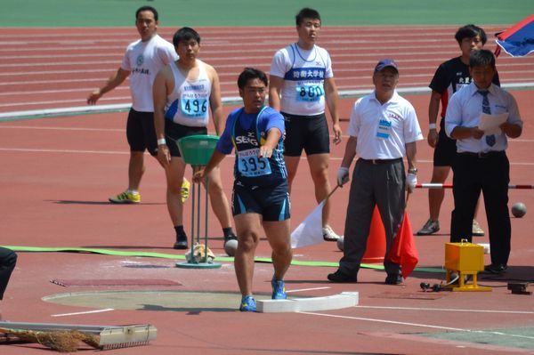 男子2部砲丸投決勝 中村 勇太 (埼玉ふじみ野)11m13 19位 / 男子2部円盤投決勝 中村 勇太 (埼玉ふじみ野)31m09 23位