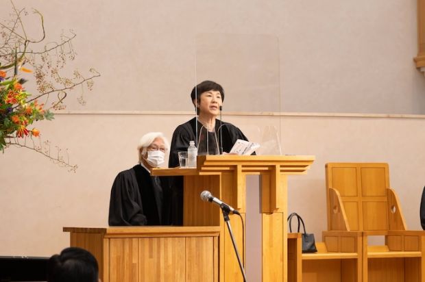 小池茂子 学校法人聖学院理事長による式辞