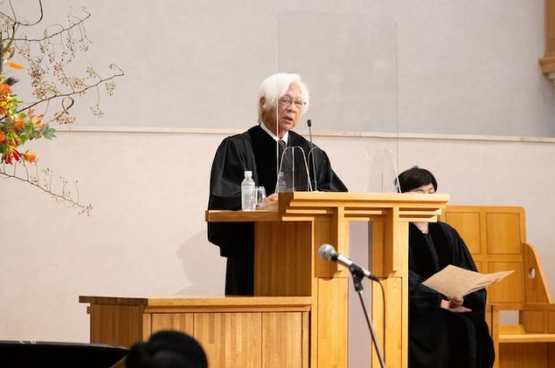 前日本基督教団総会議長 石橋秀雄氏による説教